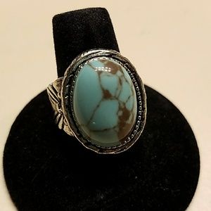 Turquoise and Sterling silver ring